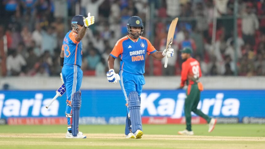 Sanju Samson breaks Rohit Sharma's all-time record against Bangladesh in 3rd T20I in Hyderabad
