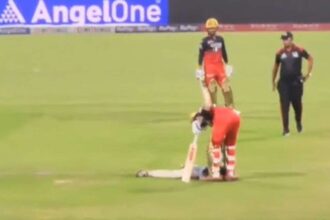 Pitch invader falls to Virat Kohli's feet in KKR vs RCB clash | WATCH