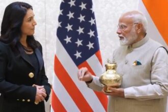 PM Modi meets US spy chief Tulsi Gabbard, gifts her Kumbh Gangajal
