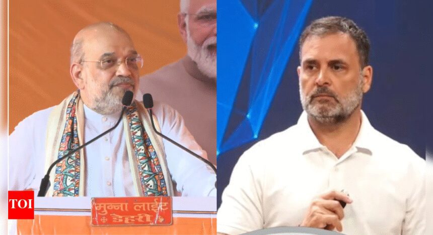 'Spreading false narrative': Amit Shah slams Rahul Gandhi’s ‘vote theft’ charge; terms Congress leader's rally as Ghuspaithiya Bachao Yatra'