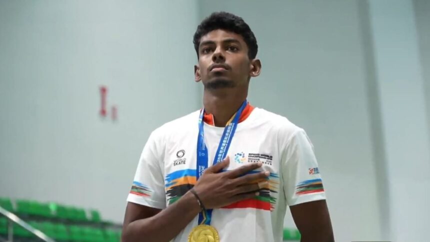 Anandkumar scripts history, clinches India's maiden speed skating Gold; PM Modi showers praise