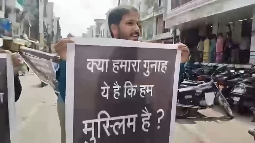 Indore protest against BJP MLA’s son after call to fire Muslim employees, with Hindu partners joining demonstrations