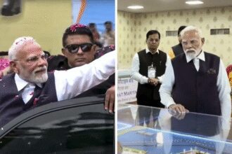 ‘Samudra se Samriddhi’: PM Modi holds roadshow in Gujarat; inaugurates projects worth Rs 34,200 crore