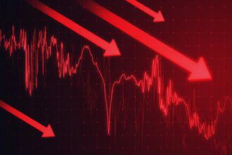 Sensex falls 386 points, Nifty down 112 as rupee hits ₹88.8 amid H-1B visa, FII selling