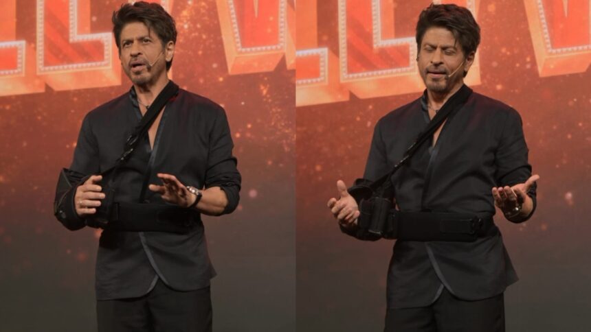 Shah Rukh Khan gives update on broken arm, says 'National Award uthane ke liye ek hath hi kaafi hai'