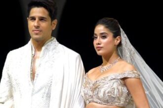 Sidharth Malhotra and Janhvi Kapoor stun as showstoppers at Gaurav Gupta's bridal couture debut