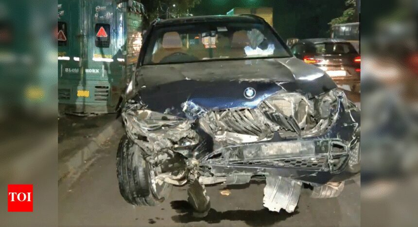 Road crash: BMW rams motorcycle near Delhi Cantt; finance ministry official dead, wife injured