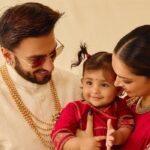 Deepika Padukone and Ranveer Singh reveal daughter Dua's face in heartwarming Diwali post | In pics