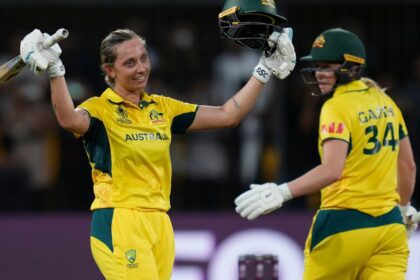 AUS vs NZ: Gardner scripts Women's WC history with a 77-ball century, leading Australia's comeback