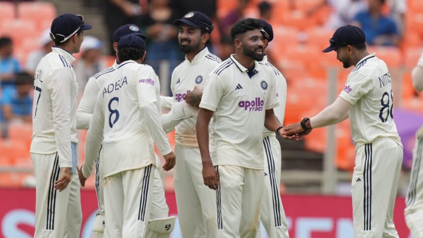 West Indies shot out for 162 as India dominate Day 1 in Ahmedabad; Siraj, KL Rahul shine