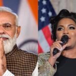 US singer Mary Millben and PM Modi.