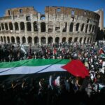 Hundreds of thousands turn out at pro-Palestine marches across Europe