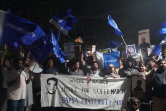 Nine years on, JNU students march demanding answers over Najeeb Ahmed’s disappearance