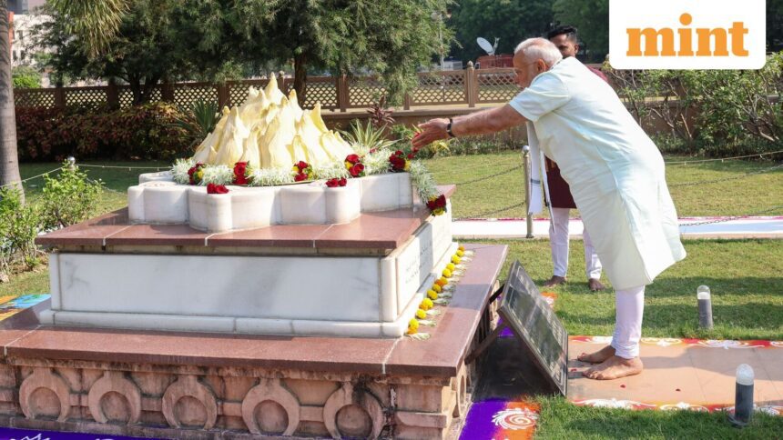 Nagpur: Prime Minister Narendra Modi pays tribute to RSS founder KB Hedgewar at his memorial, in Nagpur, Sunday, March 30, 2025.