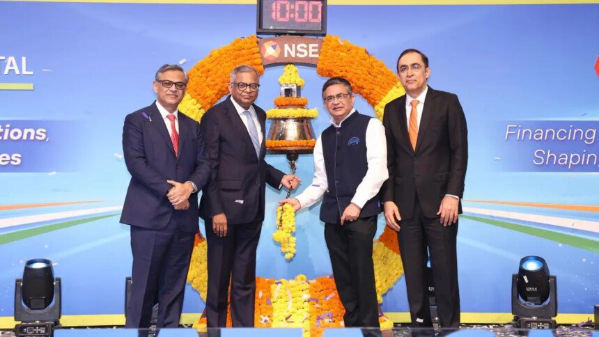 Tata Capital shares make flat market debut; climb over 1%