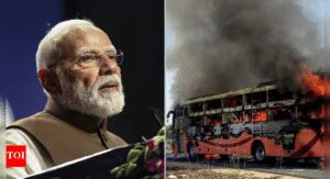 Jaisalmer bus fire: 20 dead; PM Modi says 'distressed by loss', announces ex-gratia of Rs 2 lakh