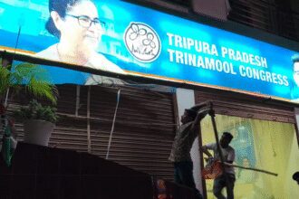 Tit for tat? Now, TMC claims Tripura office 'attacked by BJP-backed goons' - video