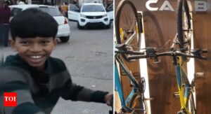'Viewers made this possible': US vlogger buys new cycle for Indian kid - video shows boy’s priceless joy