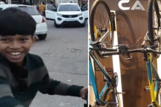 'Viewers made this possible': US vlogger buys new cycle for Indian kid - video shows boy’s priceless joy