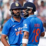 When did Rohit and Kohli last play an international match for India under a different captain?