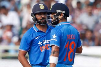 When did Rohit and Kohli last play an international match for India under a different captain?