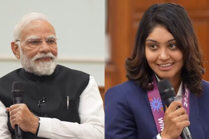 'Aap bahut glow karte ho': Harleen Deol asks PM Modi his skincare routine to leave team in splits