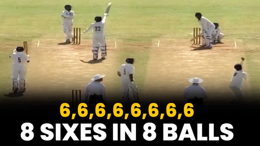 6,6,6,6,6,6,6,6: Eight successive sixes in Ranji Trophy, Meghalaya batter hits fastest FC fifty