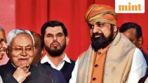 Bihar Chief Minister Nitish Kumar and Deputy Chief Minister Samrat Choudhary.