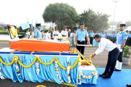 Mortal remains of Wing Commander Namansh Syal brought to Sulur; to be laid to rest in Himachal Pradesh