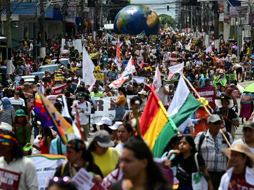 Thousands march in Brazil town hosting COP30 for climate justice