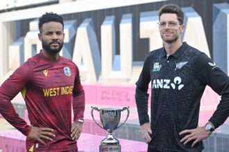 NZ vs WI 1st ODI Live Score: Mitchell goes past fifty, key for New Zealand to go past 260