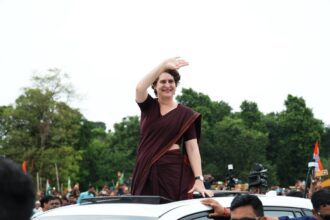 Priyanka Gandhi hits out at NDA: Bihar’s ‘double engine’ runs from Delhi, driven by “fake nationalism”