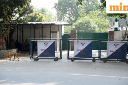 Former Bihar CM Rabri Devi’s 10 Circular Road residence in Patna. (Santosh Kumar/HT)