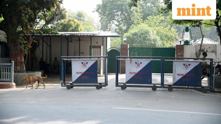 Former Bihar CM Rabri Devi’s 10 Circular Road residence in Patna. (Santosh Kumar/HT)