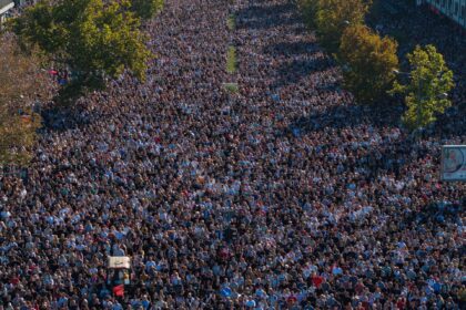 Serbian students lead powerful memorial for railway disaster anniversary