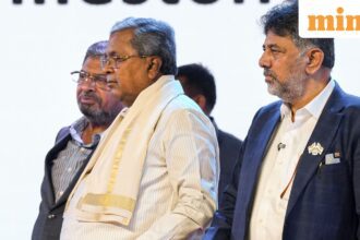 Bengaluru: Karnataka Chief Minister Siddaramaiah and Deputy Chief Minister D.K. Shivakumar. (PTI Photo/Shailendra Bhojak)
