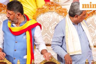 Bengaluru: Karnataka Chief Minister Siddaramaiah, right, and Deputy CM DK Shivakumar. (PTI Photo)