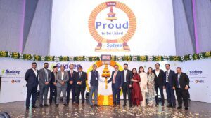 Sudeep Pharma shares end 30% above ₹593-IPO price after stellar listing