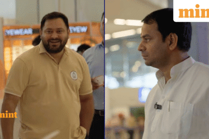 Viral video: Tejashwi and Tej Pratap Yadav meet at airport as Bihar warms up for Elections 2025