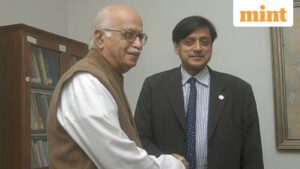 Congress leader Shashi Tharoor defended L.K. Advani