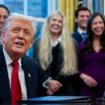 US president Donald Trump said, “We’re working on a very good deal with India. The tariffs will come down very substantially. It will happen at some point.”