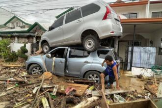 Typhoon Kalmaegi kills two people as it batters Philippines