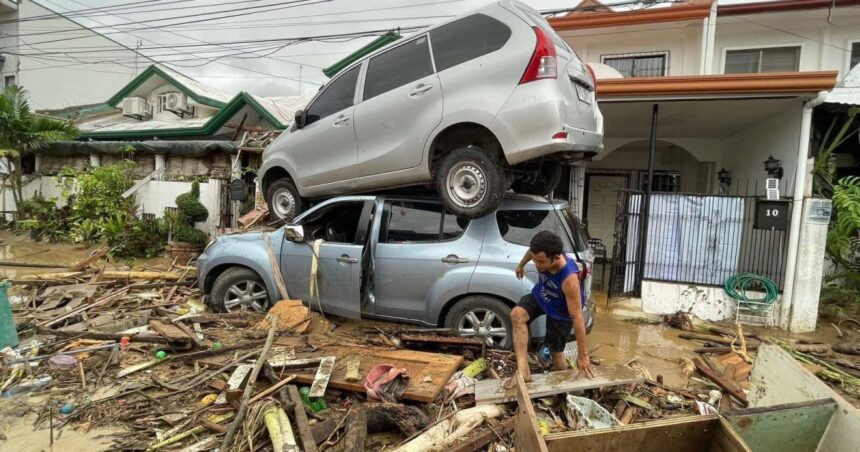 Typhoon Kalmaegi kills two people as it batters Philippines