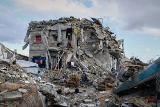Gaza buildings bombed by Israel become refuge for Palestinians