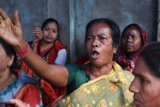 ‘My land is calling me’: Displaced villagers protest against proposed solar plant on Damodar River