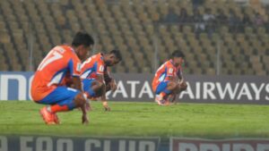 FC Goa players pause play during ACL 2 to highlight ISL's uncertainty