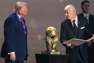 FIFA honours Donald Trump with first-ever peace prize award at World Cup 2026 draw
