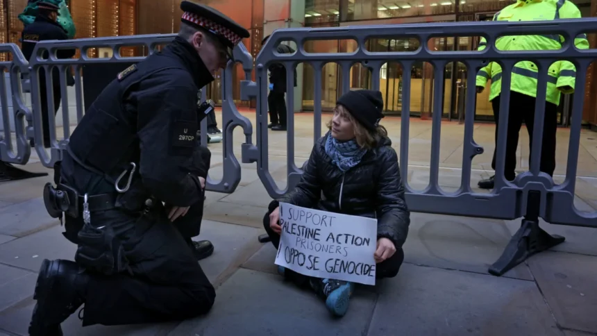 Greta Thunberg detained by UK police over support for ‘Palestine Action prisoners’