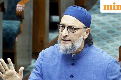 New Delhi, Dec 08 (ANI): AIMIM MP Asaduddin Owaisi speaks in Lok Sabha during the winter session of Parliament, in New Delhi on Monday. (Sansad TV/ANI Video Grab)