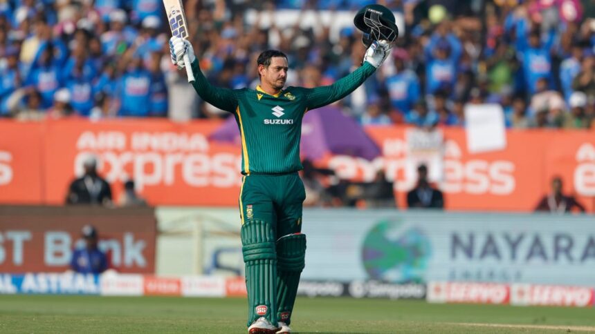 List of records Quinton de Kock broke and matched with century vs India in third ODI